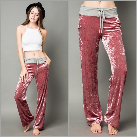 Des Feli Pants - Last 1 ‼️ Velvet Lounge Pants